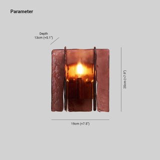 Solanic Lampe Murale Artistique en Verre Élégante-Luire