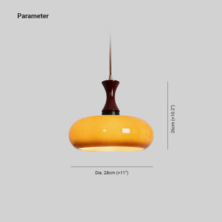 Cadenza Lampe suspendue rétro en bois