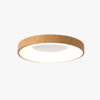 Eliriel Lampe Plafonnier Ronde Minimaliste en Bois-Luire
