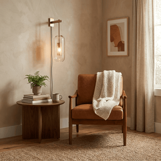 Vadim Glass Plug-in Wall Lamp-Neutral Decor