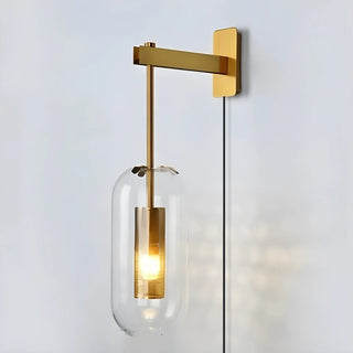 Vadim Glass Plug-in Wall Lamp-Neutral Decor