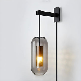 Vadim Glass Plug-in Wall Lamp-Neutral Decor