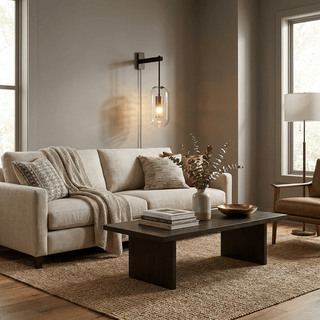Vadim Glass Plug-in Wall Lamp-Neutral Decor