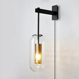 Vadim Glass Plug-in Wall Lamp-Neutral Decor
