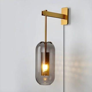 Vadim Glass Plug-in Wall Lamp-Neutral Decor