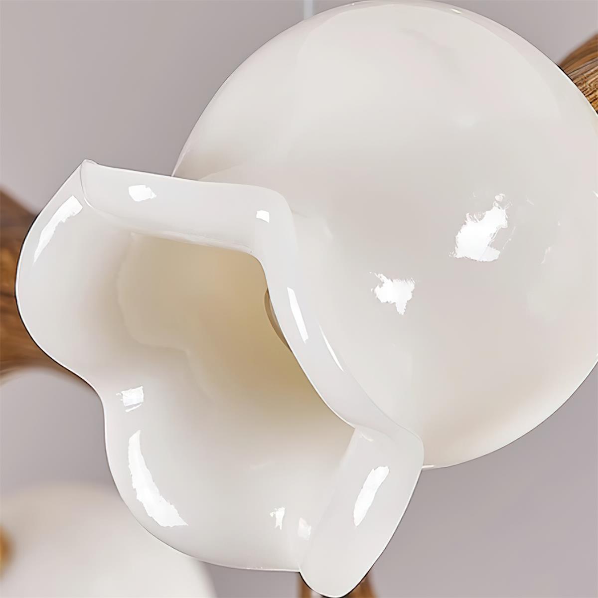 Alva Flowers Chandelier-Neutral Decor