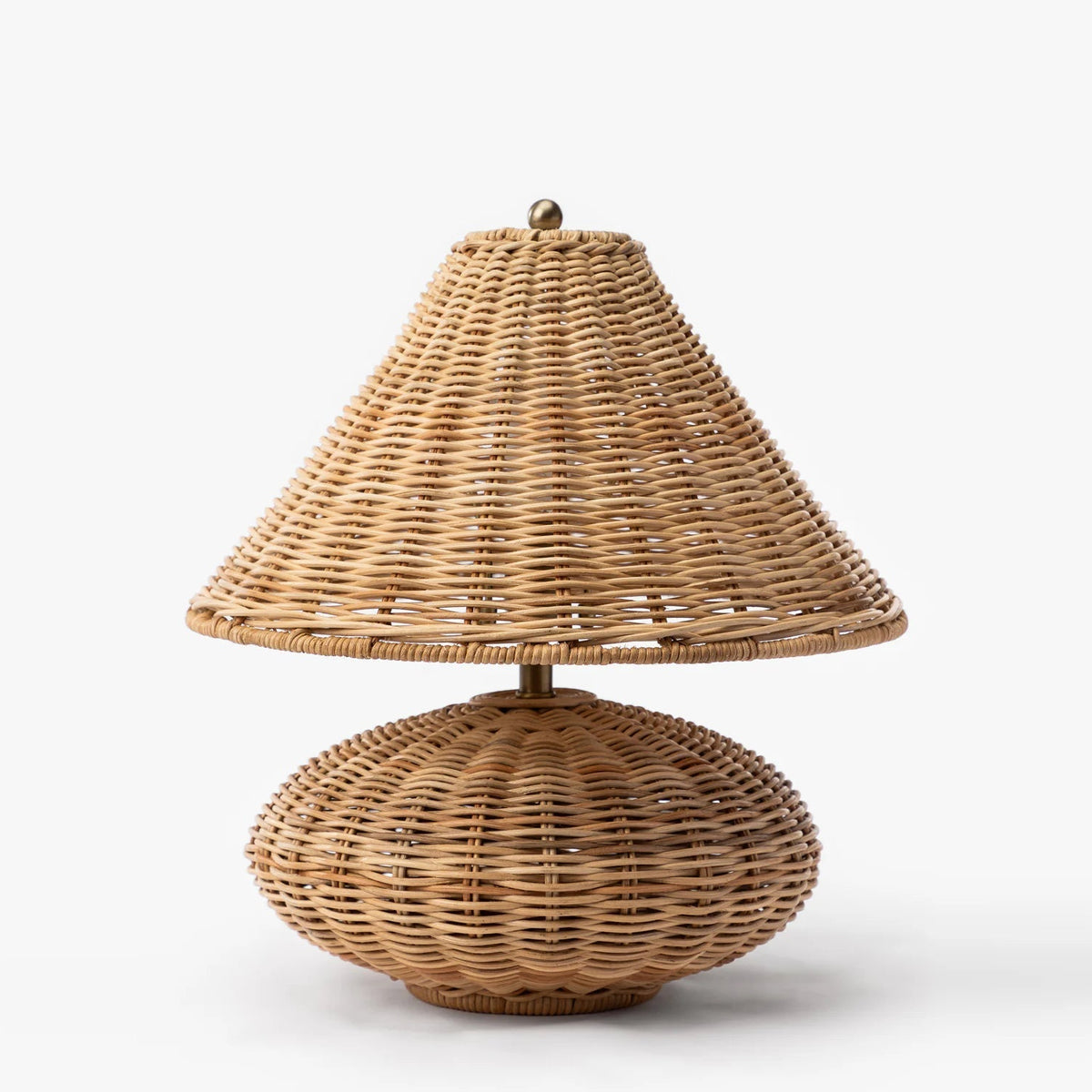 Full view of the Bobine Table Lamp, Model B, from the front.