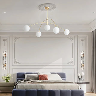 Lustra Lustre Valentina Arc Laiton Élégant