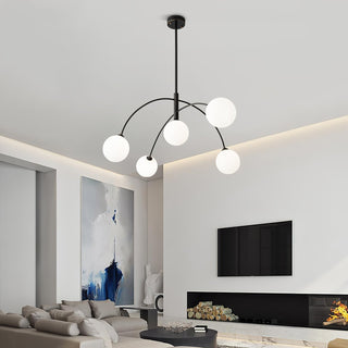 Lustra Lustre Valentina Arc Laiton Élégant
