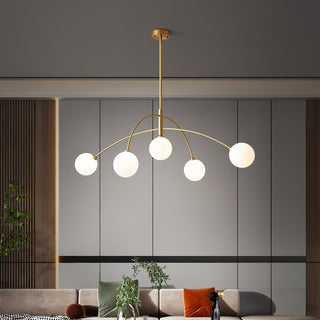 Lustra Lustre Valentina Arc Laiton Élégant