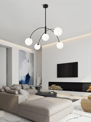 Lustra Lustre Valentina Arc Laiton Élégant