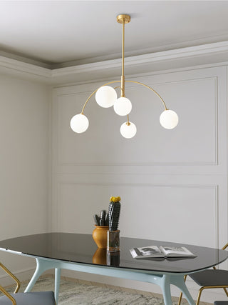 Lustra Lustre Valentina Arc Laiton Élégant