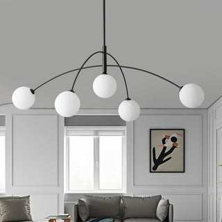Lustra Lustre Valentina Arc Laiton Élégant