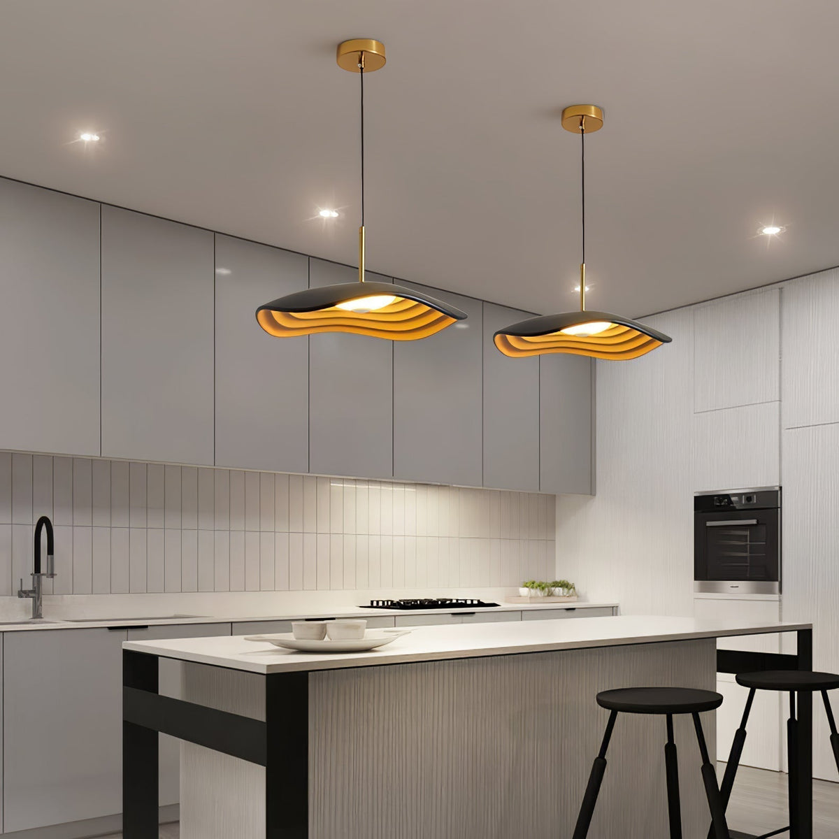 Zynthra Lampe suspendue artistique en résine