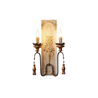 Elsoris Applique Murale Bois Métal Luxe Postmoderne