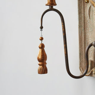 Elsoris Applique Murale Bois Métal Luxe Postmoderne