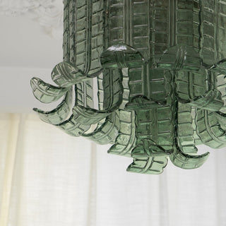Aurora Lampe de Plafond en Verre Murano Pétale Vintage