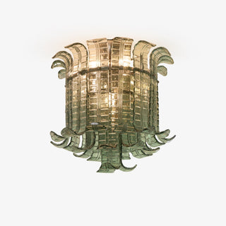 Aurora Lampe de Plafond en Verre Murano Pétale Vintage