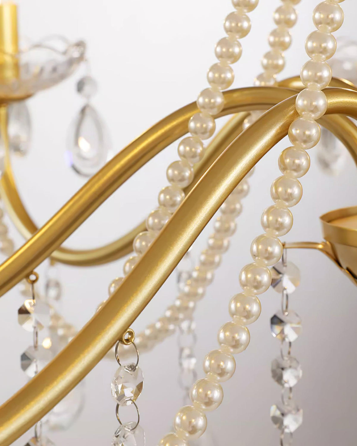 Elysion Gold Crystal Chandelier-Neutral Decor