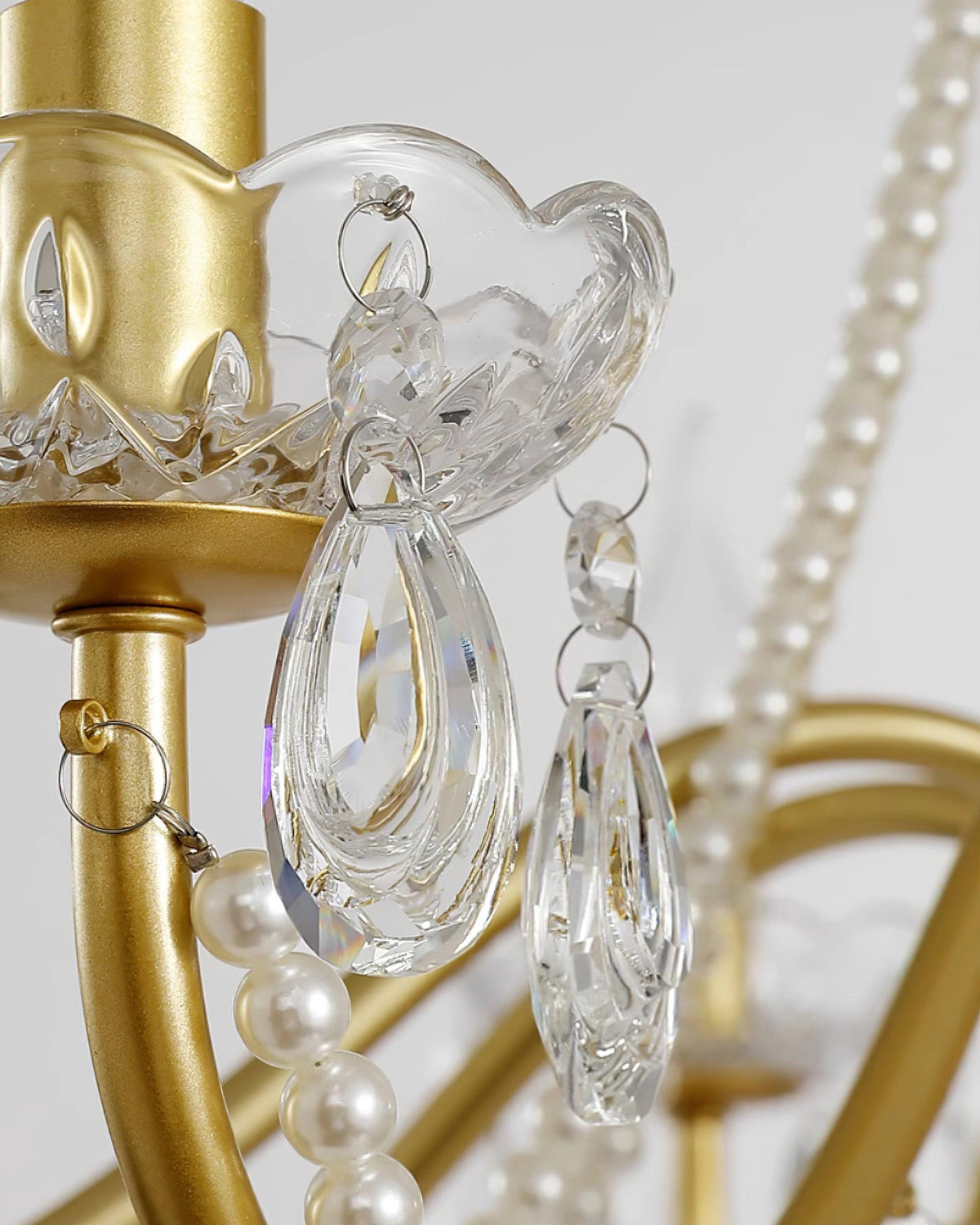 Elysion Gold Crystal Chandelier-Neutral Decor