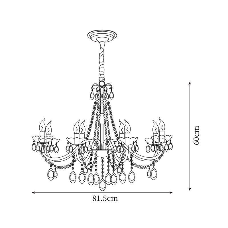 Elysion Gold Crystal Chandelier-Neutral Decor