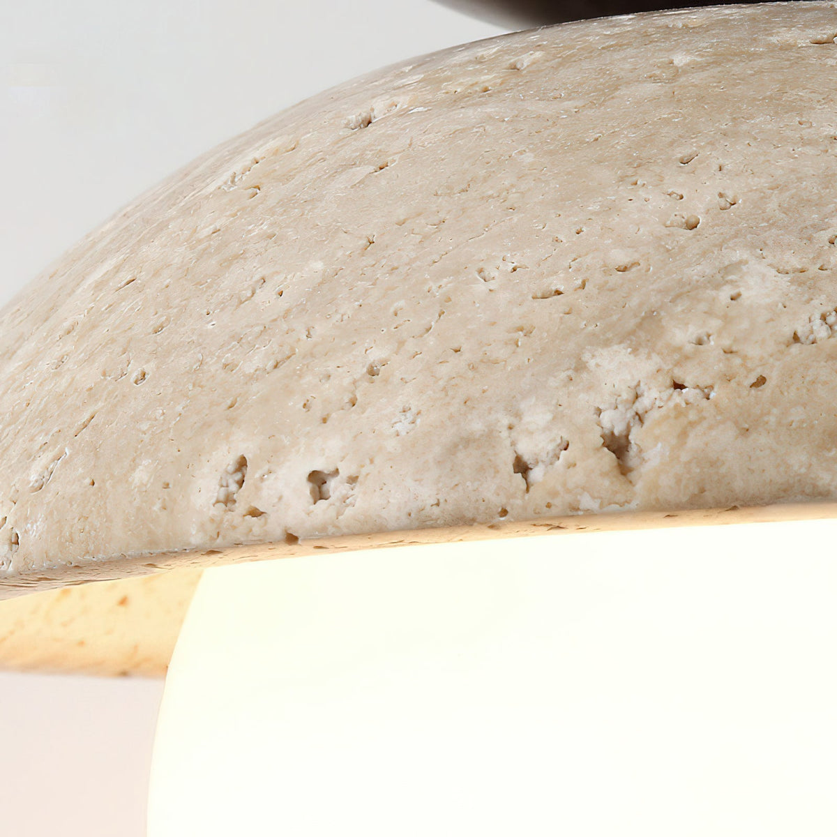 View of the Valerie Pendant Light from below, showing the bulb housing.