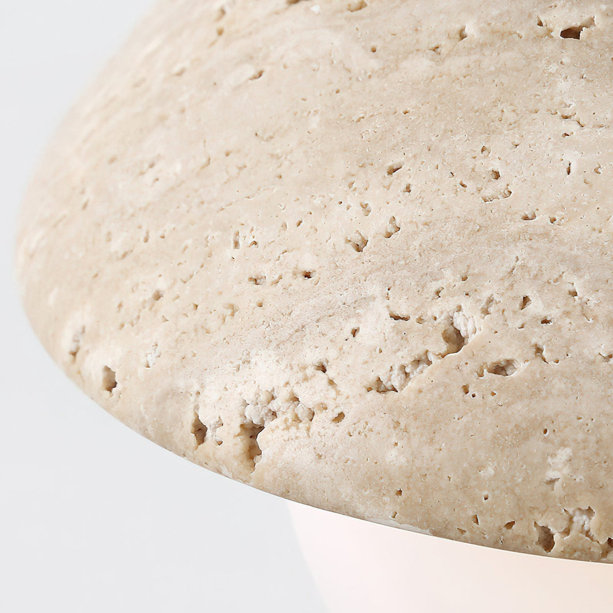 Detail shot of the smooth wood accent on the Valerie Pendant Light.
