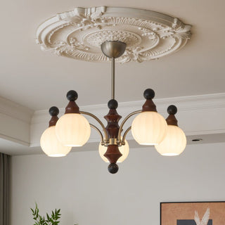 Zosilara Lustre en Bois Traditionnel