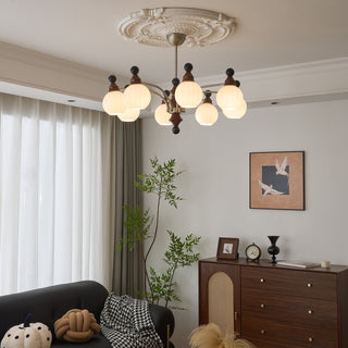 Zosilara Lustre en Bois Traditionnel