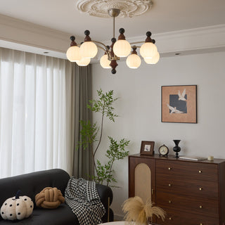 Zosilara Lustre en Bois Traditionnel