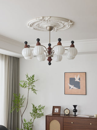 Zosilara Lustre en Bois Traditionnel