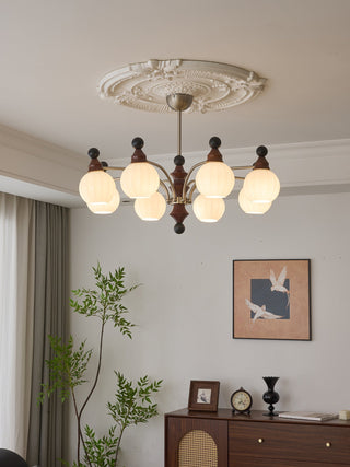 Zosilara Lustre en Bois Traditionnel