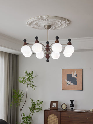 Zosilara Lustre en Bois Traditionnel