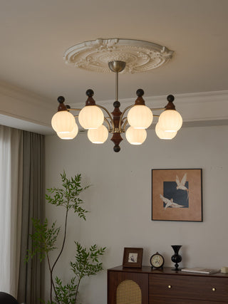Zosilara Lustre en Bois Traditionnel
