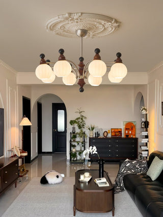 Zosilara Lustre en Bois Traditionnel