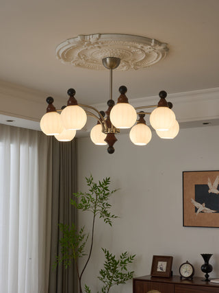 Zosilara Lustre en Bois Traditionnel
