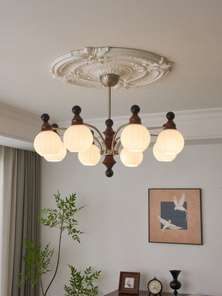 Zosilara Lustre en Bois Traditionnel