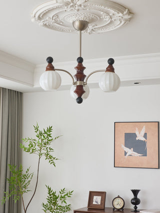 Zosilara Lustre en Bois Traditionnel