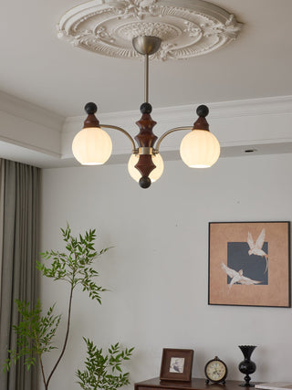 Zosilara Lustre en Bois Traditionnel