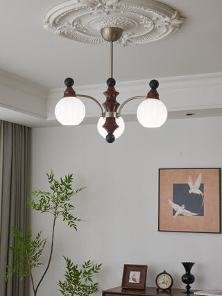Zosilara Lustre en Bois Traditionnel
