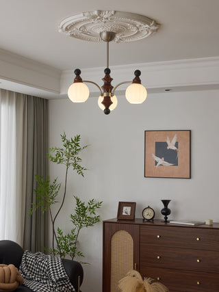 Zosilara Lustre en Bois Traditionnel