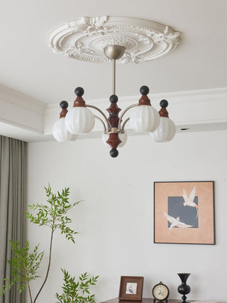 Zosilara Lustre en Bois Traditionnel