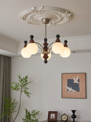 Zosilara Lustre en Bois Traditionnel