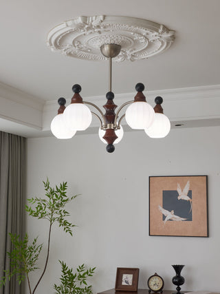 Zosilara Lustre en Bois Traditionnel