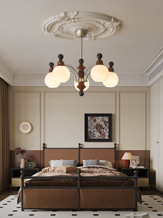 Zosilara Lustre en Bois Traditionnel