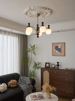 Zosilara Lustre en Bois Traditionnel