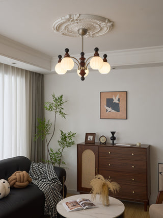 Zosilara Lustre en Bois Traditionnel