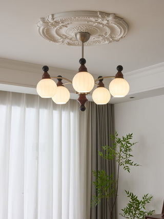Zosilara Lustre en Bois Traditionnel