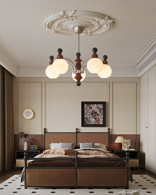 Zosilara Lustre en Bois Traditionnel