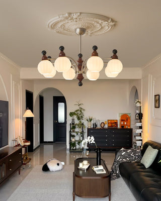 Zosilara Lustre en Bois Traditionnel